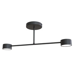 Lampa sufitowa Emibig HALO 2 Czarny 1355/2