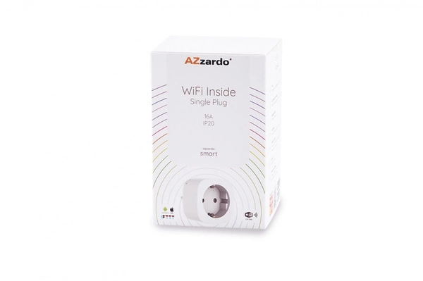 Azzardo SINGLE SMART WIFI INDOOR PLUG 16A 3478