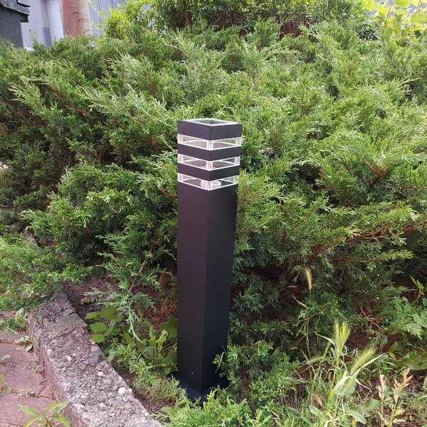 Słupek zewnętrzny ogrodowy OIR czarny 65cm 9158