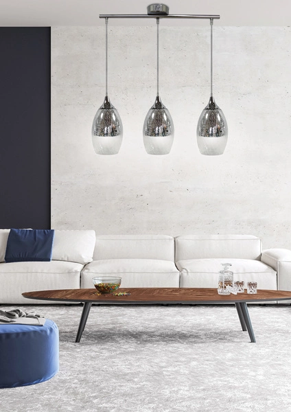 Lampa wisząca CELIA 33-51585 chrom 3x60W E27