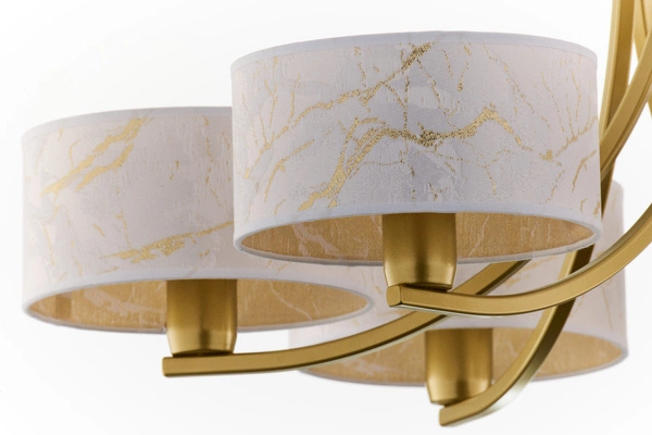 Klasyczny Żyrandol ARTHUR wys. 71cm 6xE27 15W IP20 | złoty połysk