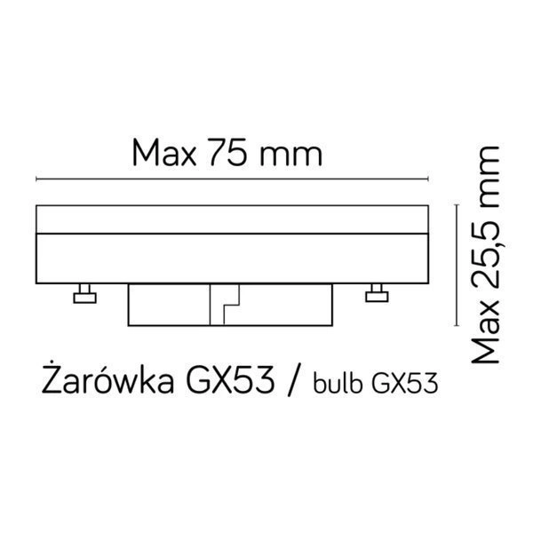 Słupek oświetleniowy zewnętrzny 80cm FAN KWADRAT FKW-800 | ciemny popiel