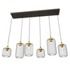Lampa wisząca Emibig VANDER 6 BL GOLD 1364/6