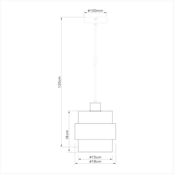 Lampa wisząca VALENTINO 1xE27