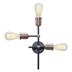 KIRIMU LAMPA SUFITOWA 3X60W E27 CZARNY