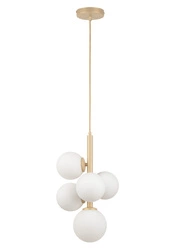 Lampa Sigma Perla 5 zwis złoty beż 33607