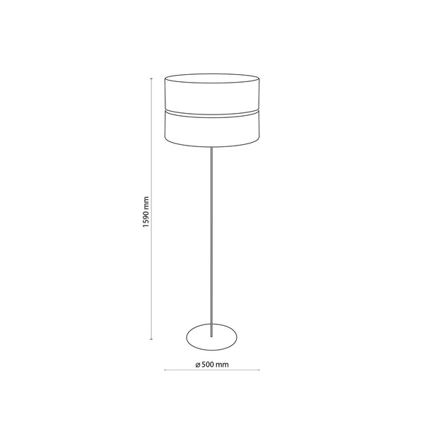 HILTON WHITE/GOLD LAMPA PODŁOGOWA 1 PŁ 5074