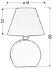 Lampka stołowa/nocna OFELIA 41-62478 pomarańczowa 1x40W E14 do dziecięcego pokoju