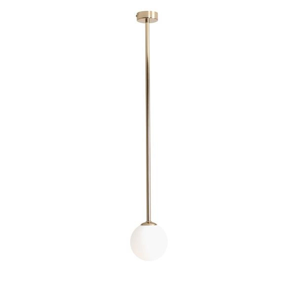 Aldex Lampa sufitowa PINNE LONG GOLD 1080PL_G30_L, złoty/biały, 1x40W E14