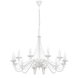 Aldex Żyrandol RÓŻA 12 397R, biała, 12x40W E14