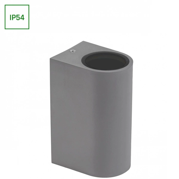 PARETE GU10 X2 DWUKIERUNKOWY KINKIET 250V IP54 150 x 73 x 95mm SZARY