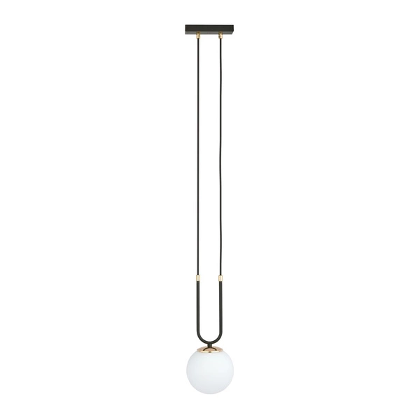 Lampa wisząca Emibig GLAM 1 Czarny/OPAL 1112/1
