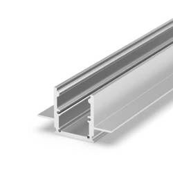 Profil LED P25-2 100cm podtynkowy szer. 14mm |srebrny