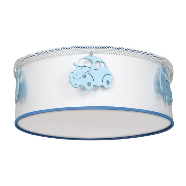 Lampa sufitowa AUTOMOBILE, biały/niebieski, 2x60W E27, MLP8285
