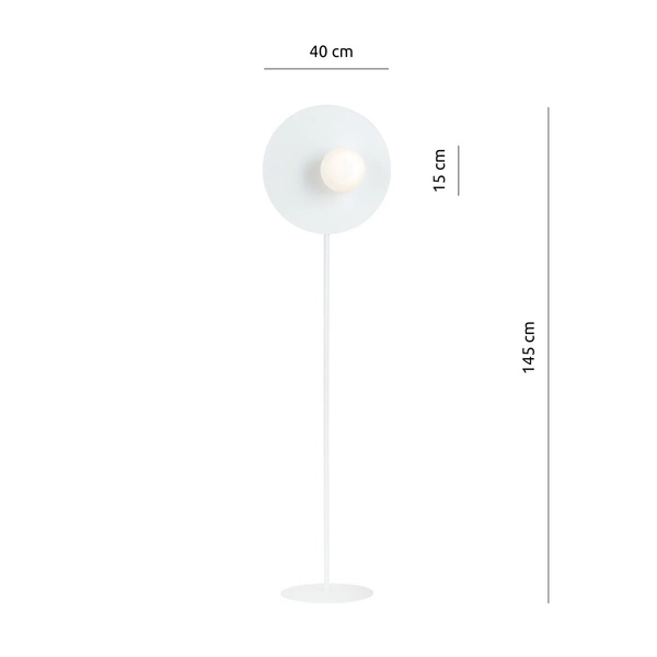 Lampa podłogowa Emibig OSLO LP Biały/OPAL 1189/LP