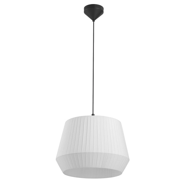 Lampa wisząca DICTE E27 60W Tekstylia | Biały