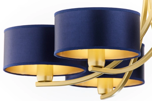 Klasyczny Żyrandol ARTHUR wys. 71cm 6xE27 15W IP20 | złoty połysk