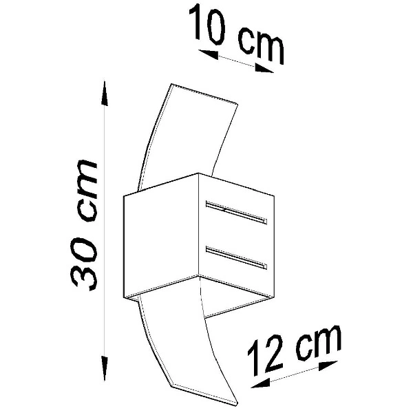Kinkiet Sollux LORETO Aluminium, Biały, Szkło, G9 12W LED, SL.0203