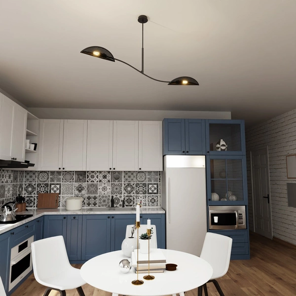 Lampa sufitowa Emibig LOTUS 2 Czarny/GOLD 1106/2