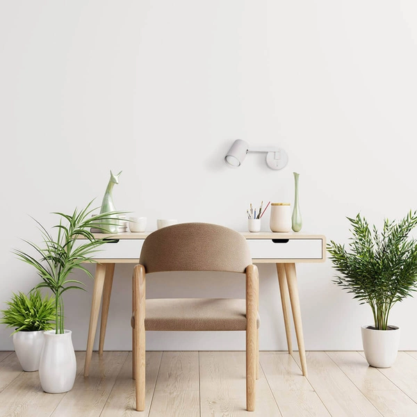 Kinkiet z wysięgnikiem Snow, biały, 1x40W GU10