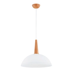 Lampa wisząca ALFA GRAS DREWNIANA 1xE27 30cm | 61384