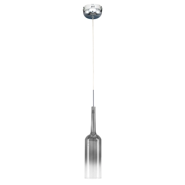 Lampa wisząca w kształcie butelki 1xLED zintegrowany 285lm 3000K 3W chromowany metal/przezroczysty kabel PVC/przezroczyste szkło 1185128