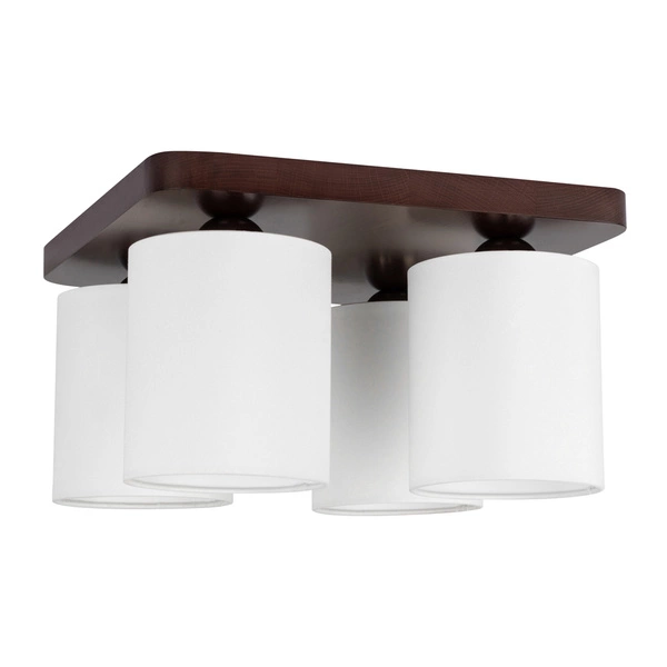 Jenta Lampa Sufitowa 4xE27 Max.25W Orzech/Biały 8512476