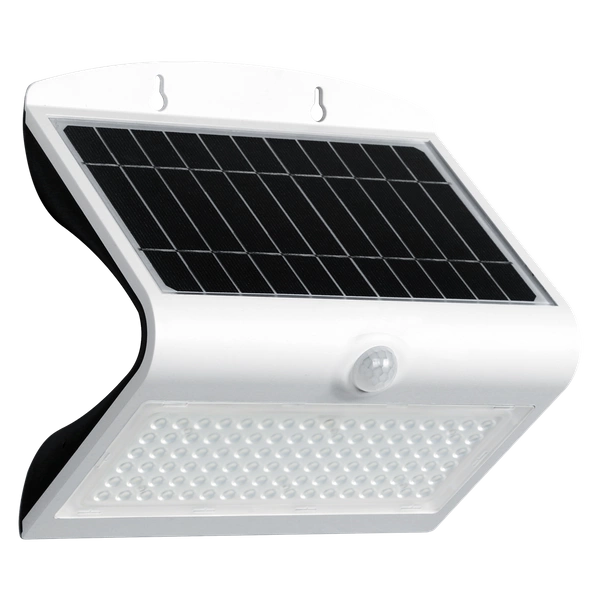 Lampa solarna BUTTERFLY biała 6,8W barwa neutralna 4000K z czujnikiem ruchu i zmierzchu EKO3997