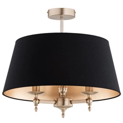 Lampa sufitowa ALFA ROKSANA ZŁOTA & CZARNA 3xE14 50cm | 62482
