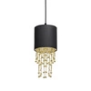 Nowoczesna lampa wisząca ALMERIA BLACK/GOLD 1xE27 MLP6439