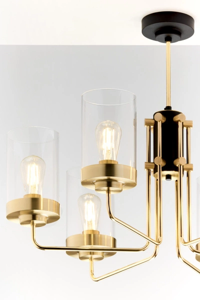 Żyrandol RAMIREZ wys. 64cm 6xE27 15W IP20 | złoty połysk