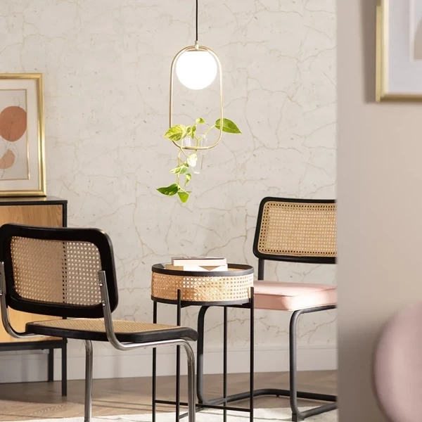 Lampa Wisząca ZłotaKula Mleczna Abruzzo Umbria E27