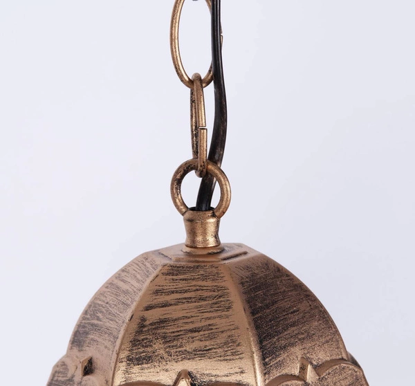 Lampa ogrodowa wisząca K-5006H CZARNY/ZŁOTY z serii LOZANA