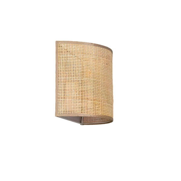 Kinkiet LED z Rattanu Bogho Abruzzo Bianca 25cm
