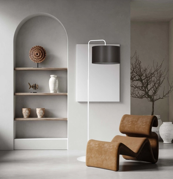 Lampa podłogowa Emibig TRAPO LP1 WH WENGE 574/1