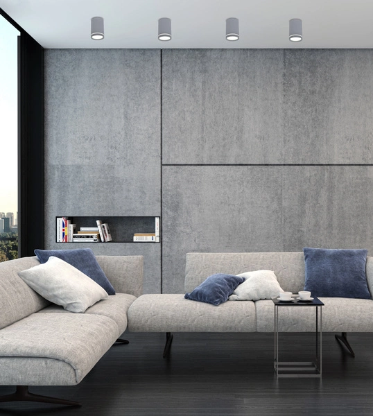 Lampa sufitowa TUBA 2276007, szara, 1x15W GU10