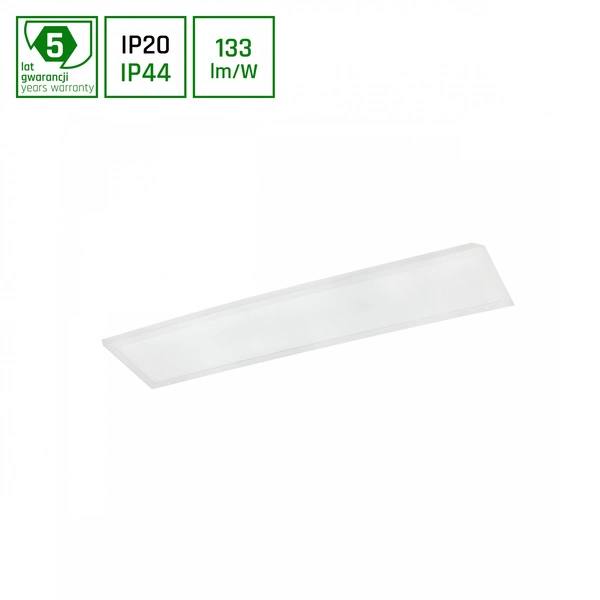 ALGINE PANEL BACKLIGHT 30W NW 230V 120st IP44/IP20 300x1200x32 BIAŁY  5 lat gw.