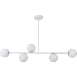 Lampa sufitowa, szklane kule GAMA 5 biały 33187