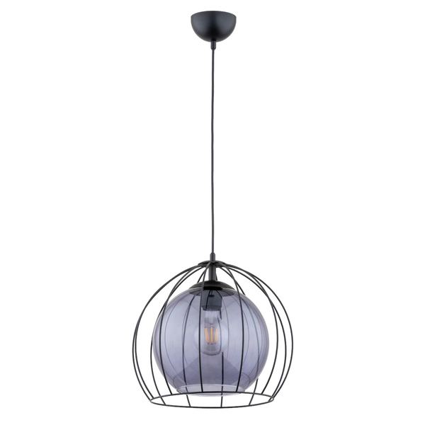 Lampa wisząca ALFA AVANGO CZARNA 1xE27 34cm | 61172