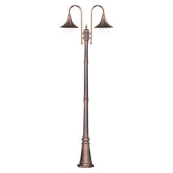 Lampa ogrodowa stojąca K-8127 CZARNY/ZŁOTY z serii BOSTON