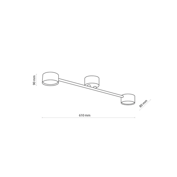 AVIA BLACK LAMPA SUFITOWA 2 PŁ 4690