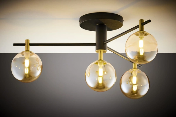 Nowoczesna Lampa sufitowa FIGARO wys. 34cm 4xG9 14W IP20 | Złoty