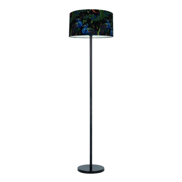 Paon Lampa Podłogowa 1xE27 Max.60W Czarny/Multikolor 124090104