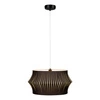 Lotus Lampa Wisząca 1xE27 Max.60W Czarny/Transparentny PVC/Antracyt 15630104