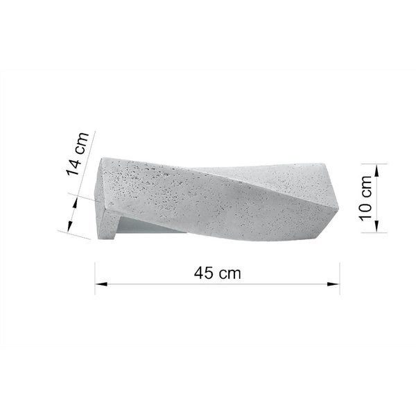 Kinkiet SIGMA beton szary, SL.0644