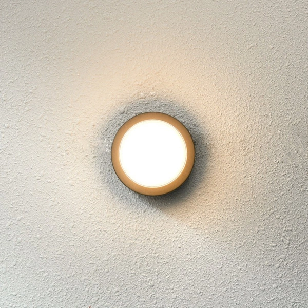 Kinkiet zewnętrzny Rosta śr. 11cm 5W LED ciepła biel 3000K | czarny
