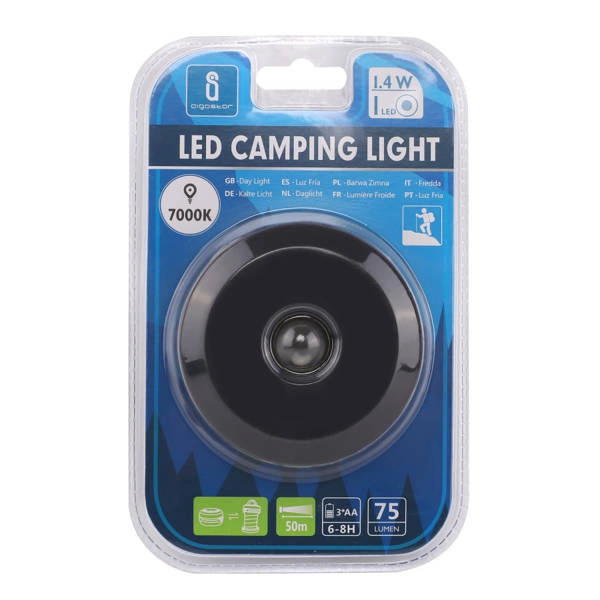 Lampka kempingowa latarka LED na baterie 1.4W 7000K