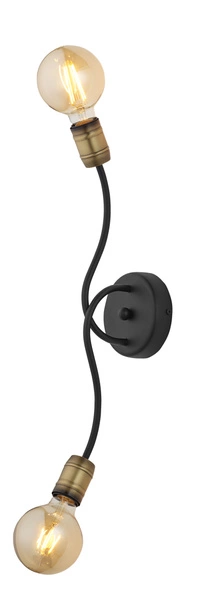 Nowoczesny Kinkiet LUCE PAT. wys. 54cm 2xE27 15W IP20 | Złoty