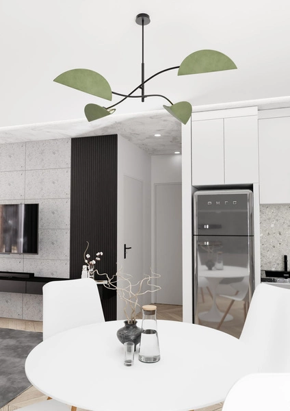 Lampa sufitowa Emibig LOTUS 4 BL GREEN 1461/4