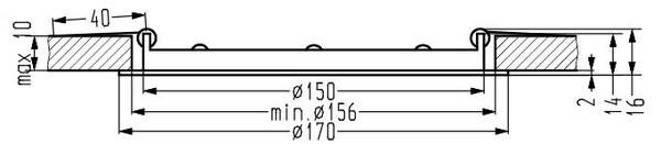 SP-03 WH 9W LED 230V oczko sufitowe lampa sufitowa PANEL LED STAŁA OKRĄGŁA ŚR. 170